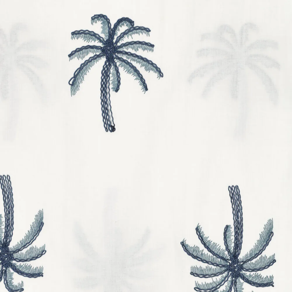 22687 Dubai Palm Cotton Voile Embroidery