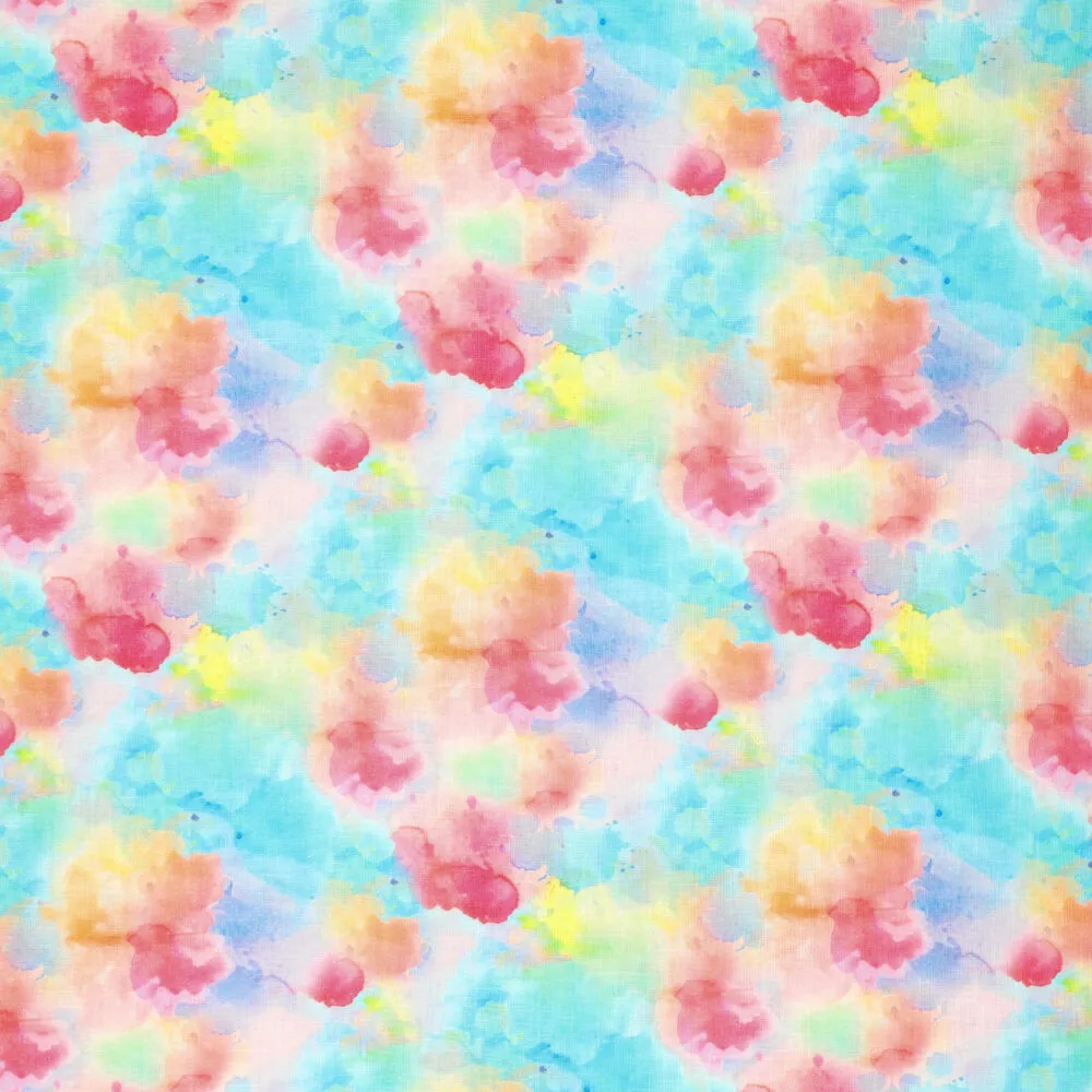 20819 Abstract Flowers Ramie Linen 20819 Abstract Flowers Ramie Linen