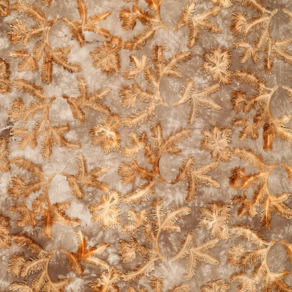 22913 Tie Dye Palmy Embroidery