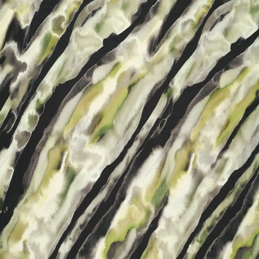22025 Watercolor Strokes Viscose Spandex