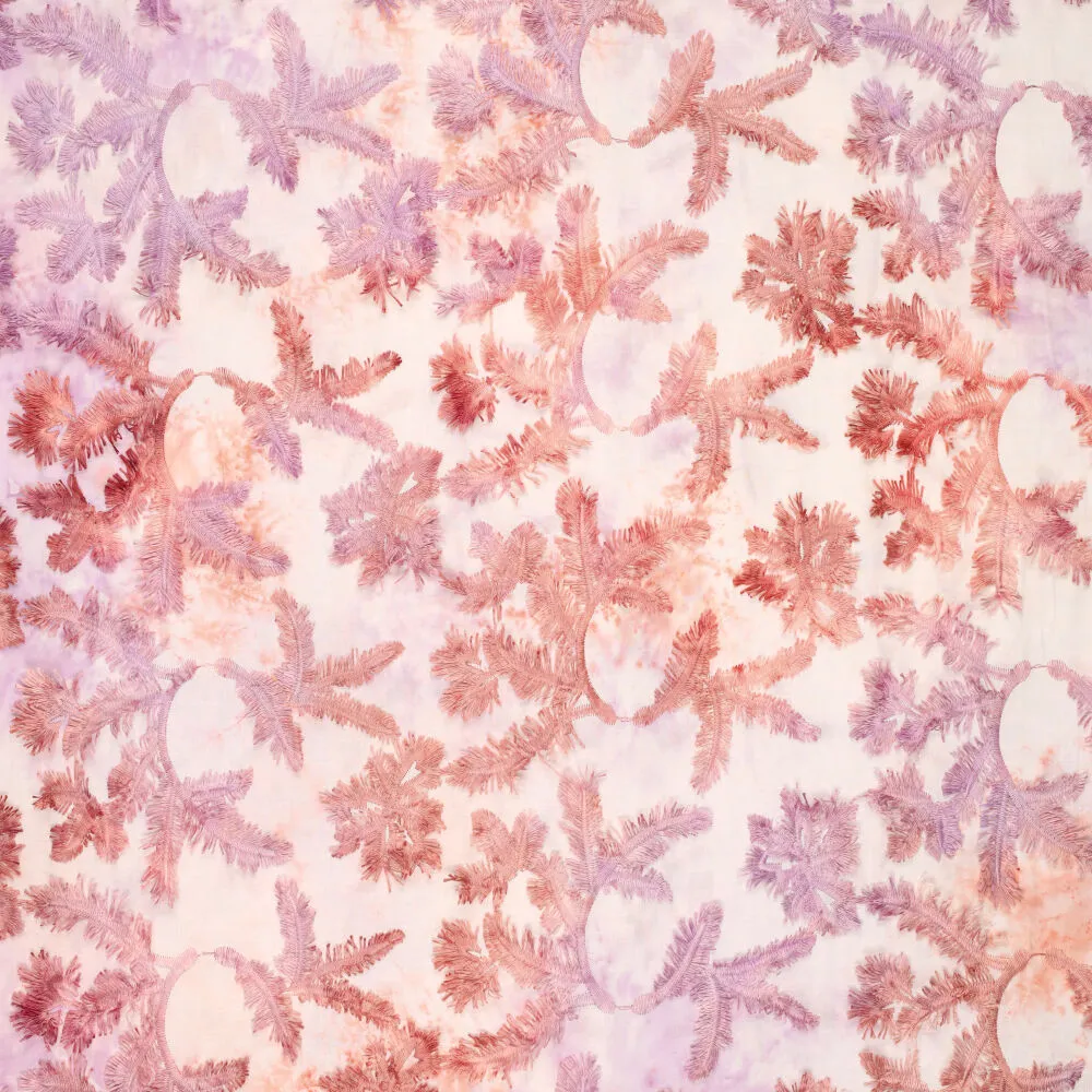 22913 Tie Dye Palmy Embroidery