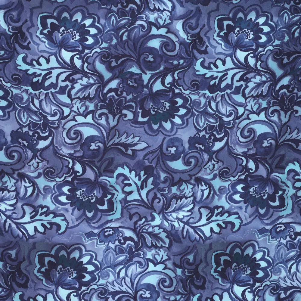 23007 Vi Poplin Stretch Ornamental Flowers 