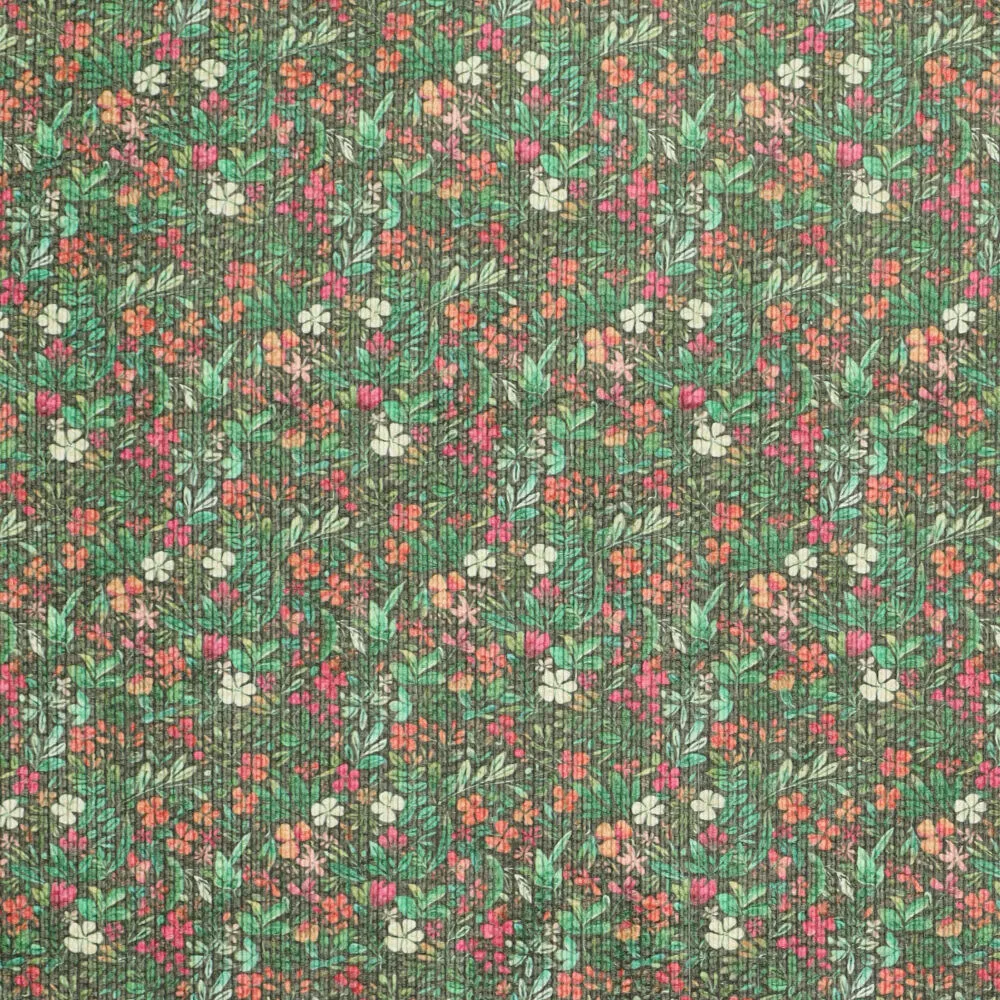 22242 Digi Flowers Printed Cord 22242 Digi Flowers Printed Cord