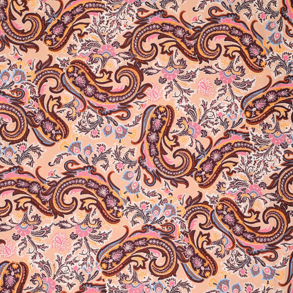 19780 Bohemian Paisley Poplin Stretch