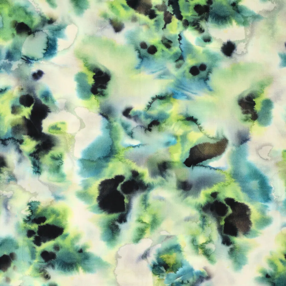 21131 Vi Poplin Stretch Enchanted Tie Dye