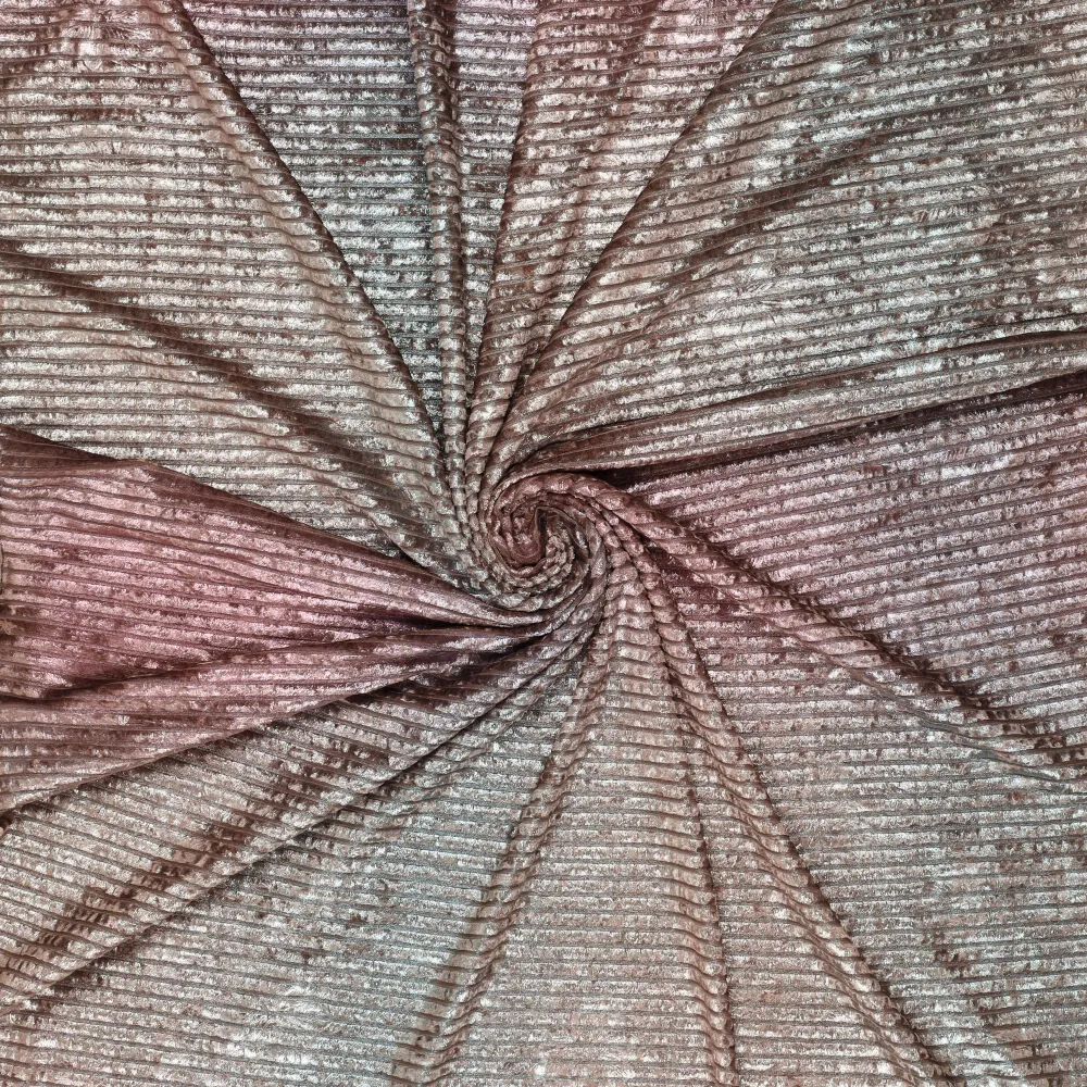 20150 Knitted Corduroy Tie Dye Foil