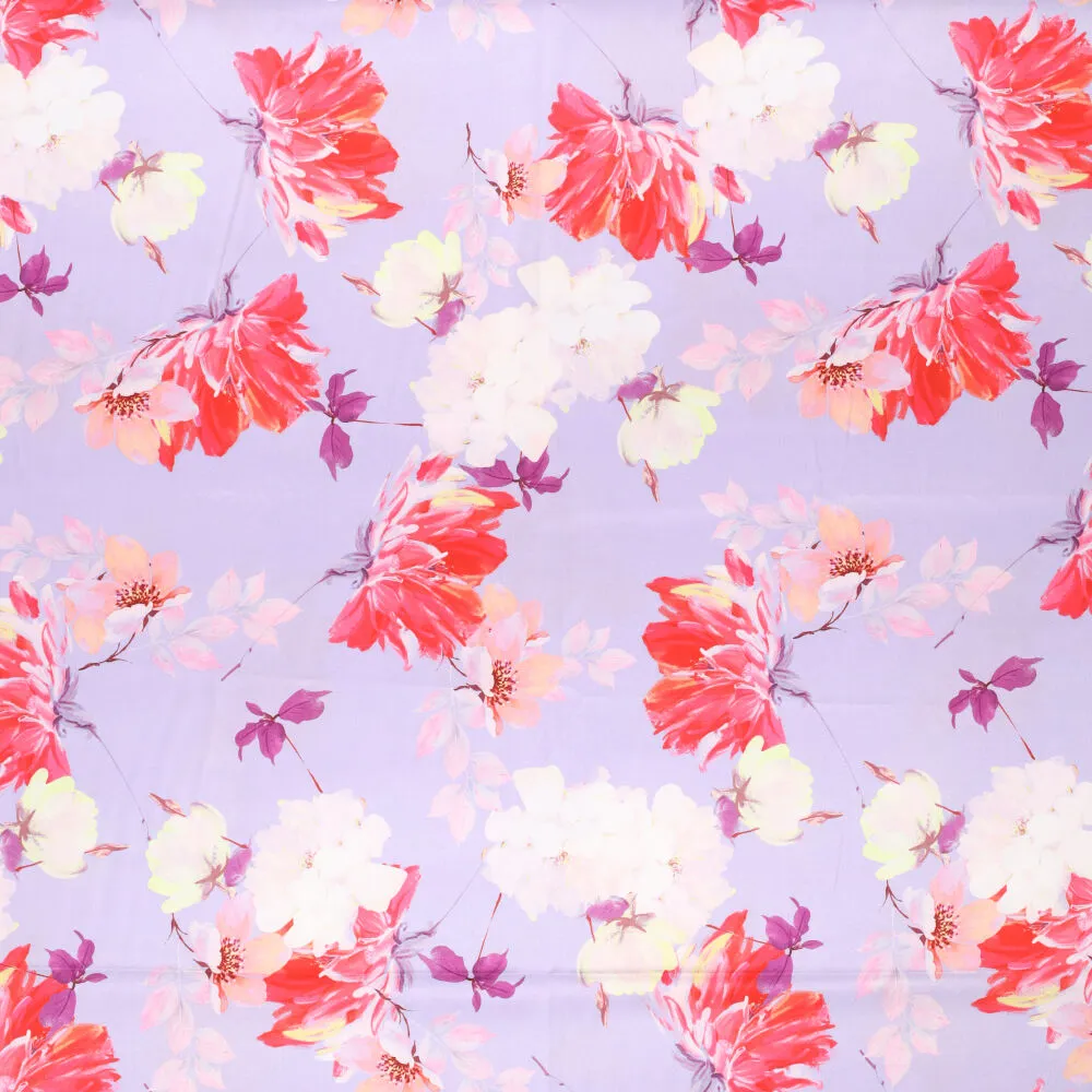 19615 Cottage Flower Stretch Satin
