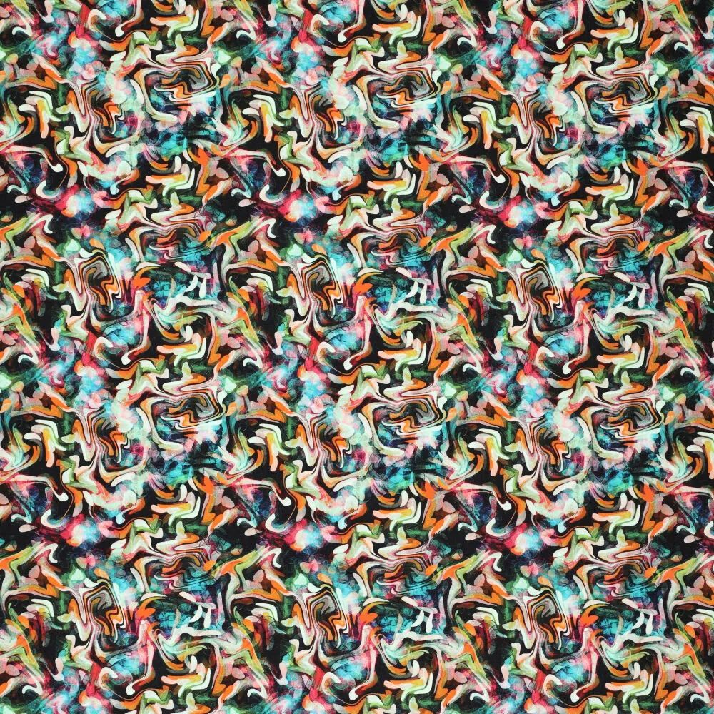 21305 Cotton Velvet Psychedelic Art Digi