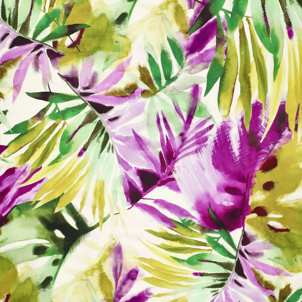23521 Hawaii Palms Viscose Satin 