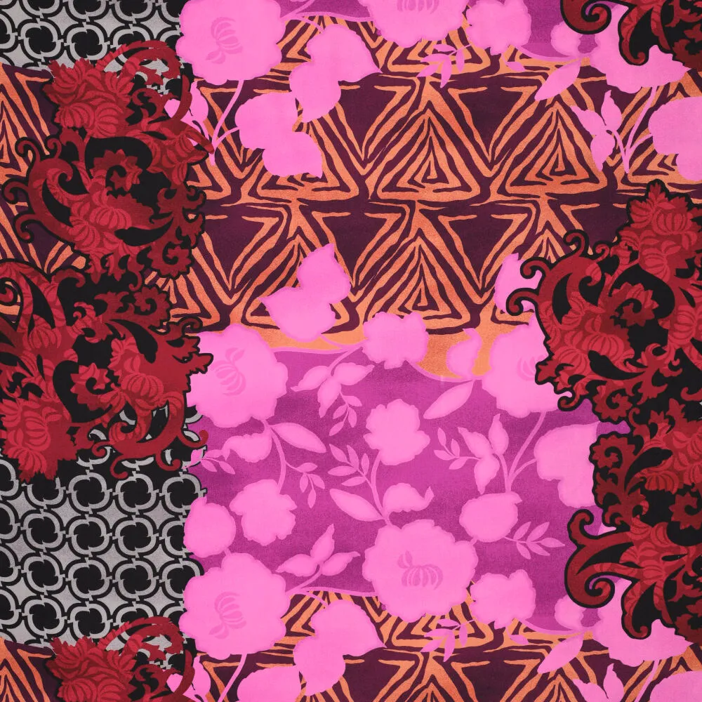 23008 Vi Poplin Stretch Ornamental Patchwork 