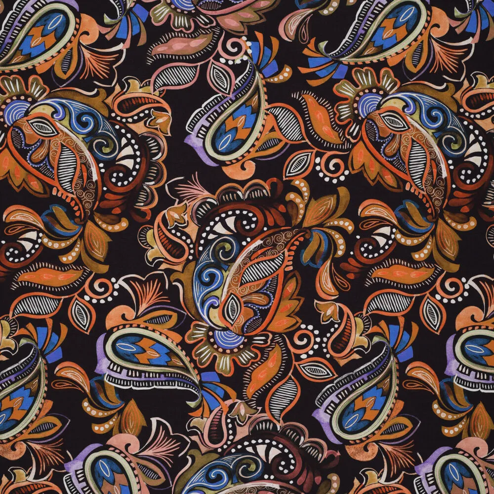 23000 Russian Paisley Viscose Spandex