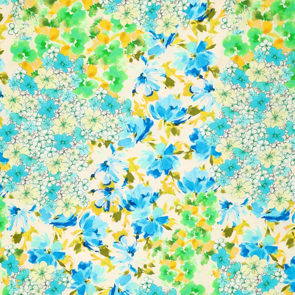 20852 Digi Flower Galore Poplin Stretch