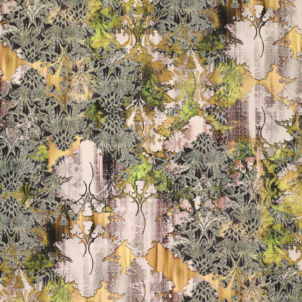 20140 Layered Ornaments Poplin Stretch
