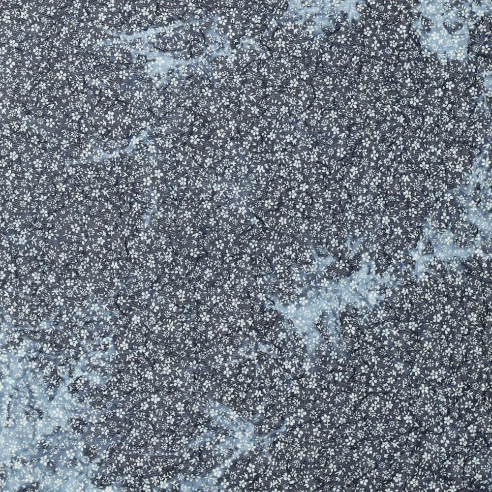 20760 Crinkled Indigo Florals