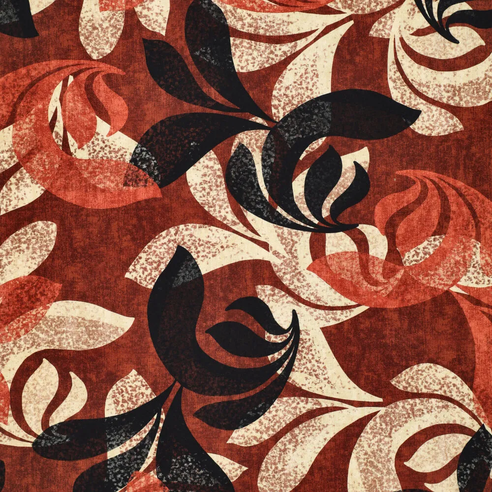 23010 Dotted Leaves XL Twill Stretch 