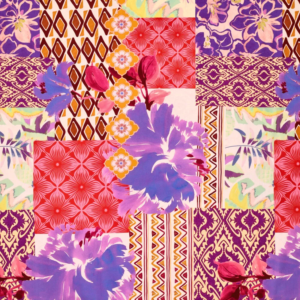 22578 Digi Patchwork Rio Poplin Stretch  22578 Digi Patchwork Rio Poplin Stretch