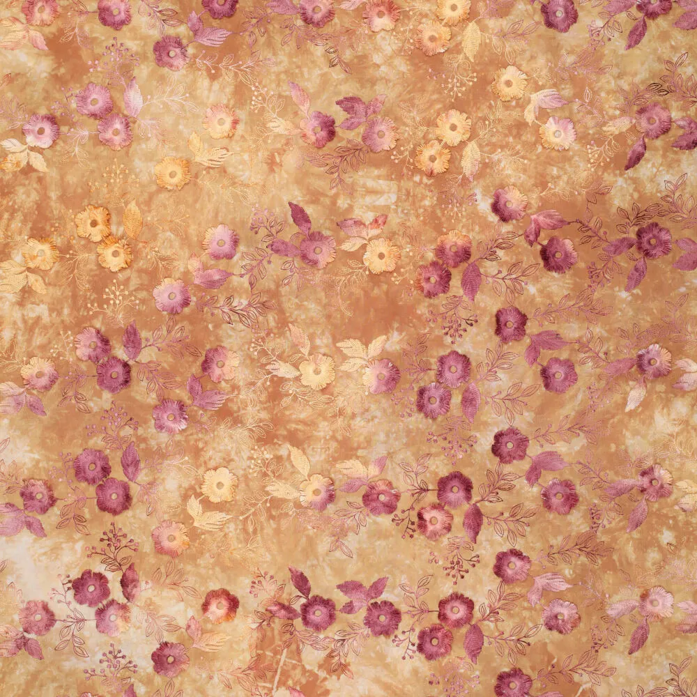 21734 Tie Dye Poppy Embroidery