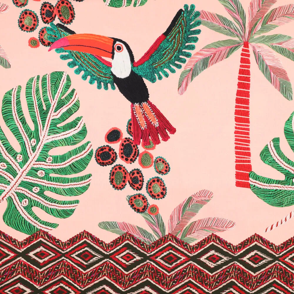 23518 Viscose Twill Tucan Island 