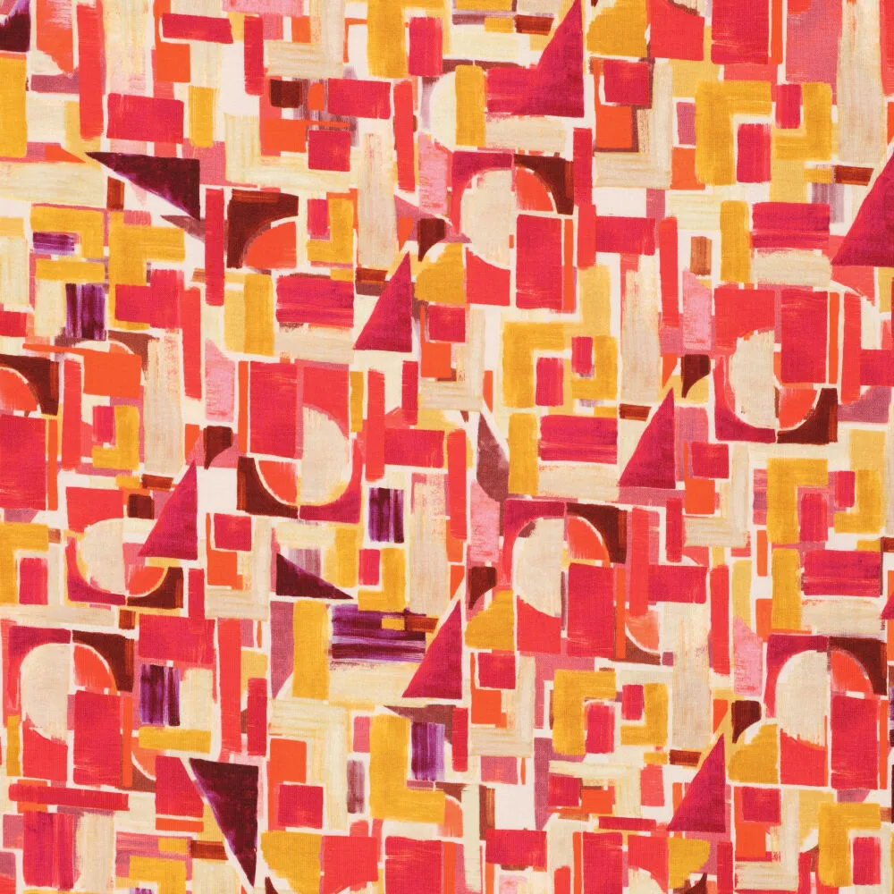 23529 Abstract Pieces Viscose Spandex