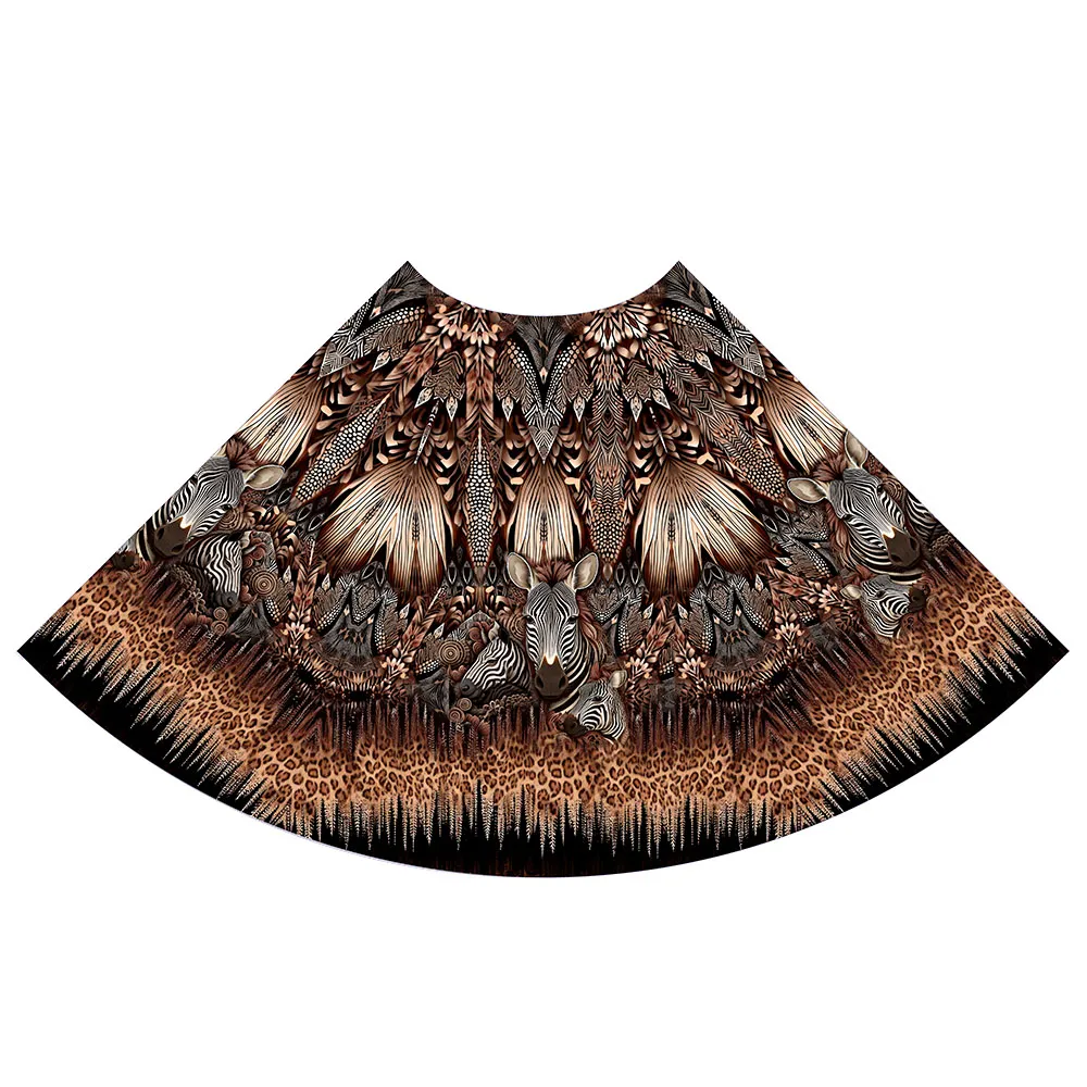KN10011 Zebra Safari Skirt Panel