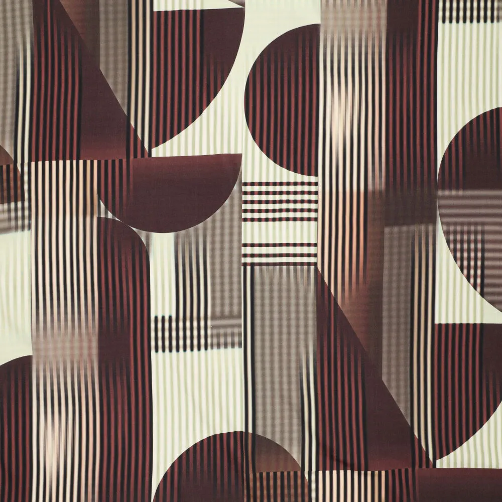 23525 Stripes and Figures Viscose Satin