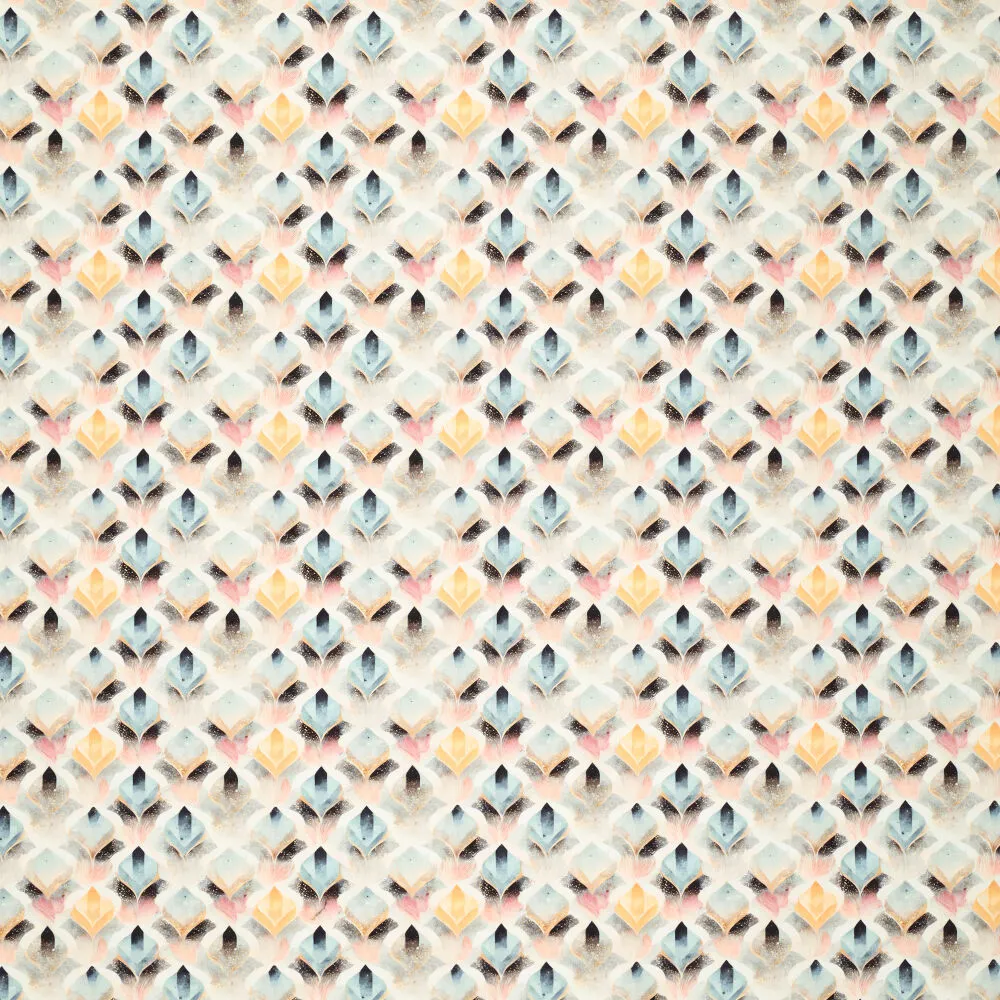 20766 Cotton Satin Watercolour Tulips 20766 Cotton Satin Watercolour Tulips