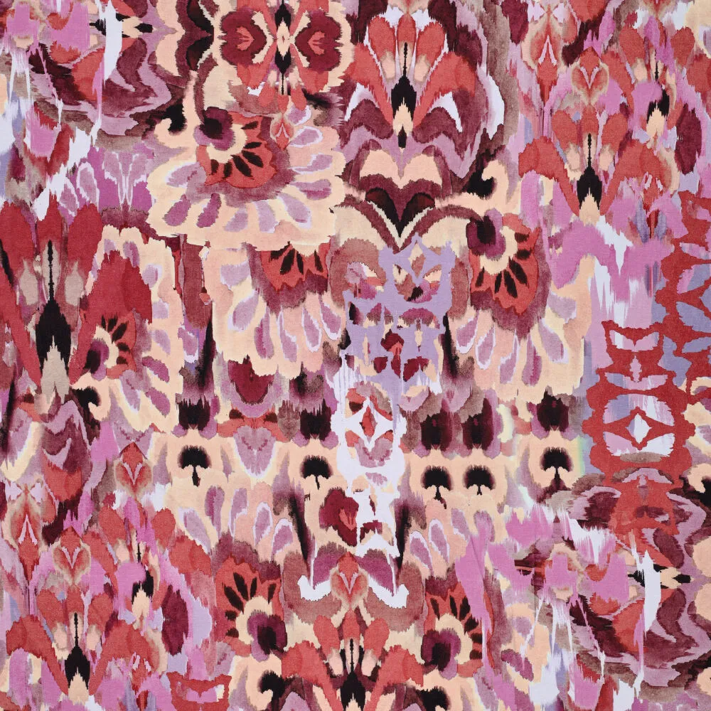 22023 Watercolor Flowers Viscose Spandex