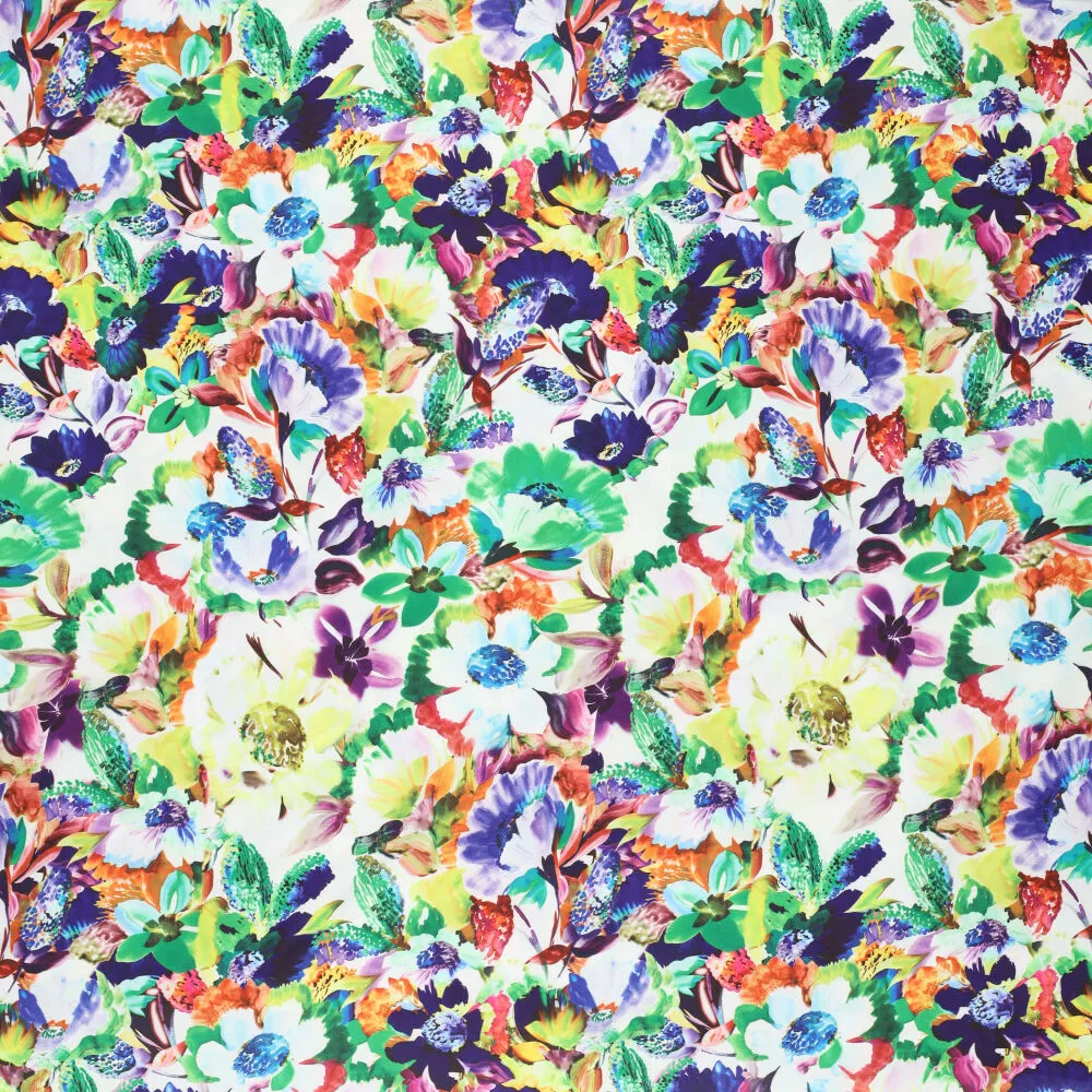19619 English Garden Stretch Satin