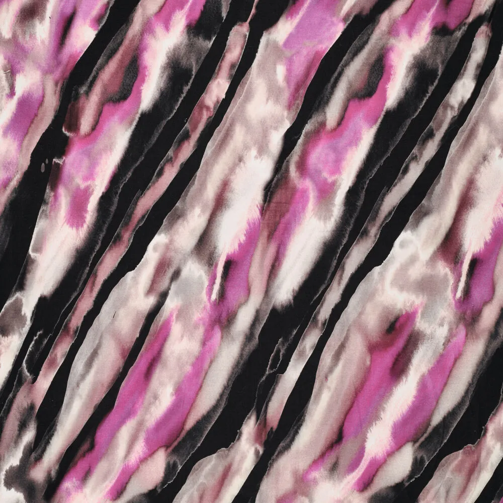22025 Watercolor Strokes Viscose Spandex
