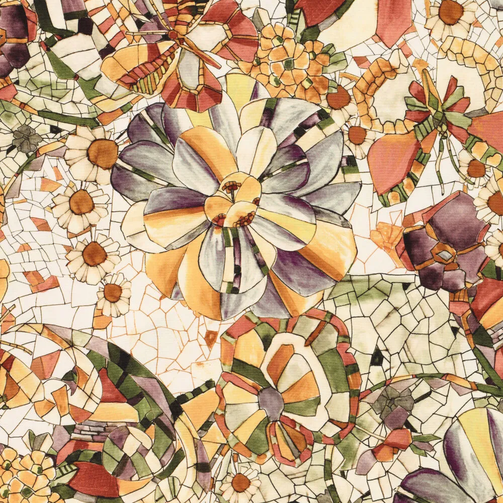 23533 Digi Mosaic Summer Poplin Stretch