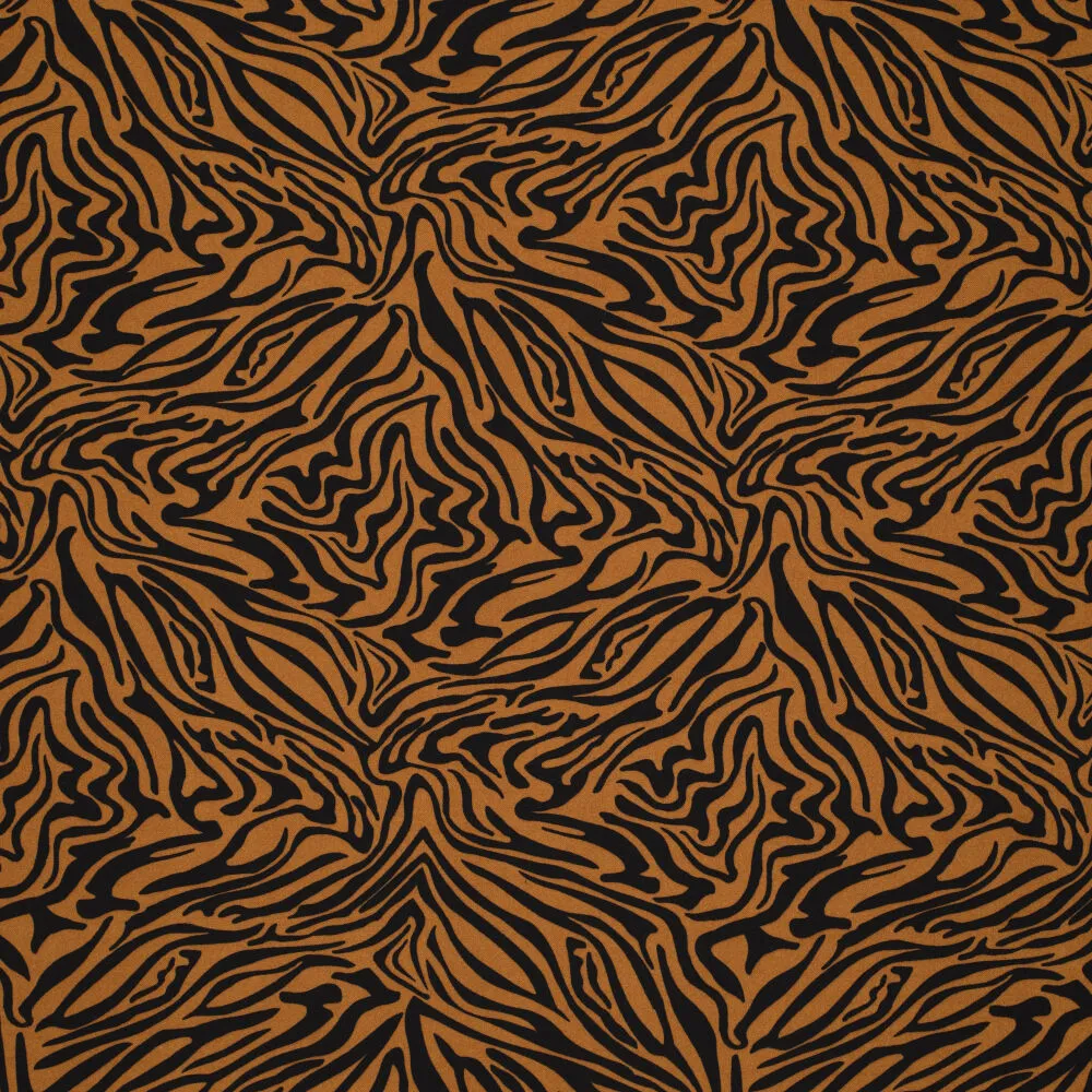 19060 Two Tone Zebra Scuba Crepe