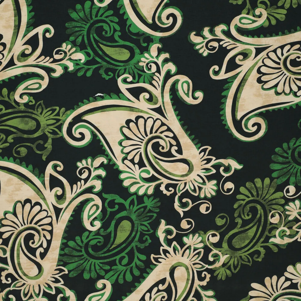 23003 Oriental Paisley XL Viscose Spandex