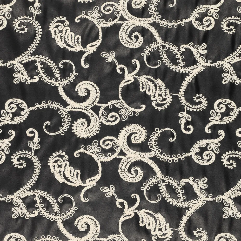 23208 Paisley EMB Vegan Leather 