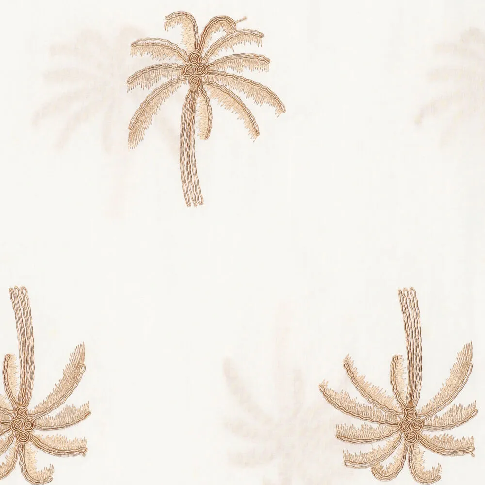 22687 Dubai Palm Cotton Voile Embroidery