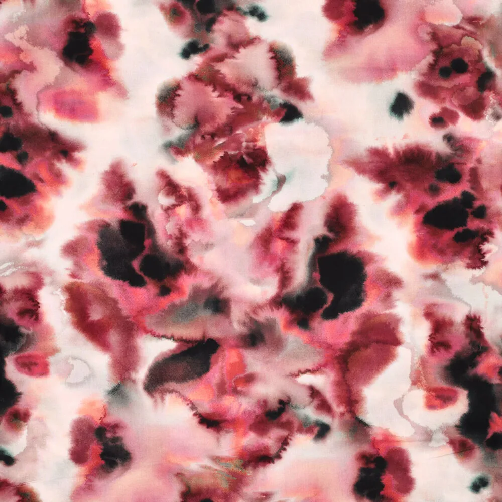 21131 Vi Poplin Stretch Enchanted Tie Dye