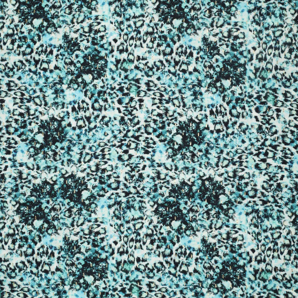 20918 Digi Leopard Lurex Jacquard