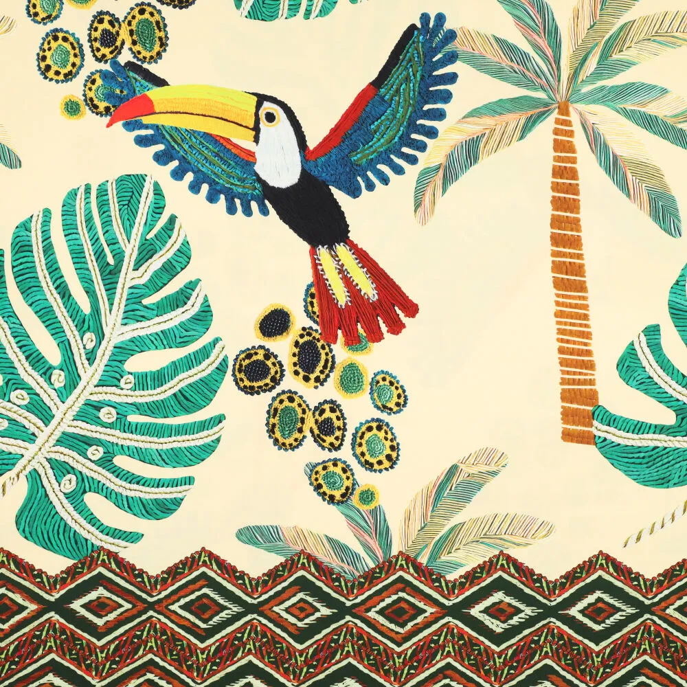 23518 Viscose Twill Tucan Island 