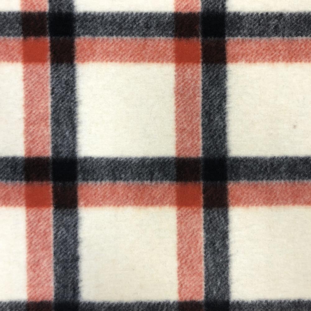 18444 Striped Checked Wool Blend