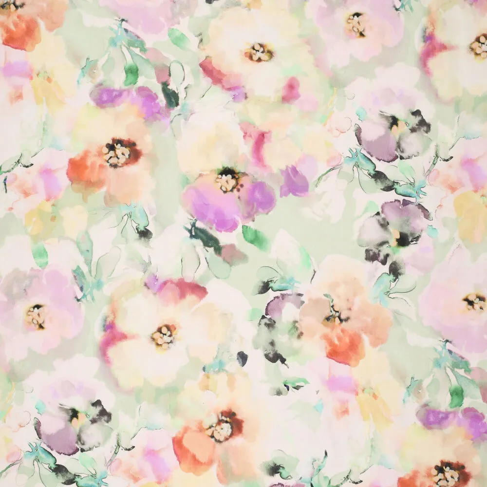 21142 Viscose Twill Blury Florals 