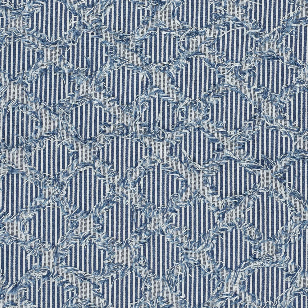 22654 Denim Ruffle Stripes 22654 Denim Ruffle Stripes