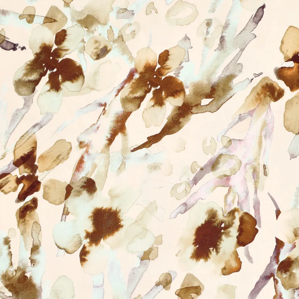 23523 Spring Flowers Viscose Satin