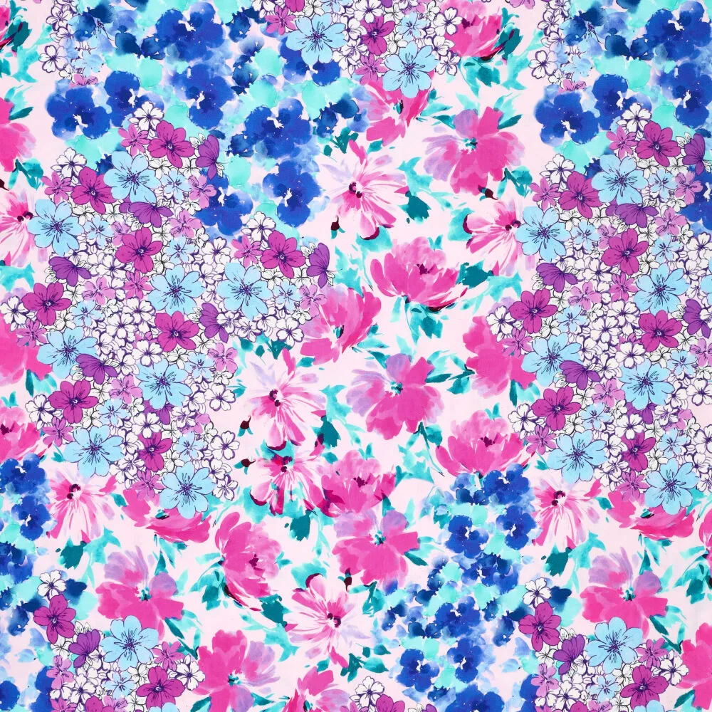 20852 Digi Flower Galore Poplin Stretch