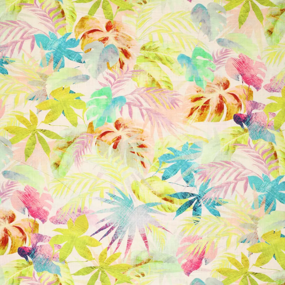 19814 Digi Tropical Watercolor Leaves Lin