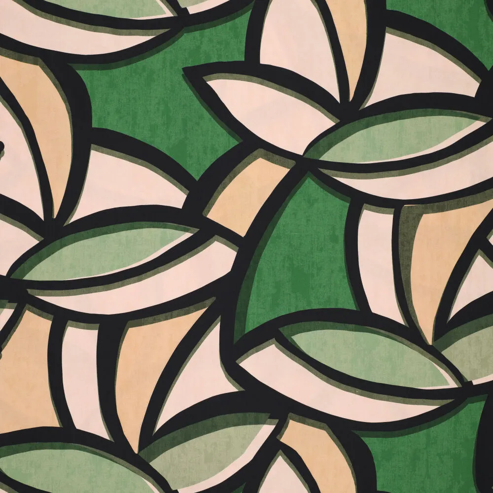 23009 Vi Poplin Stretch Abstract Swirls XL