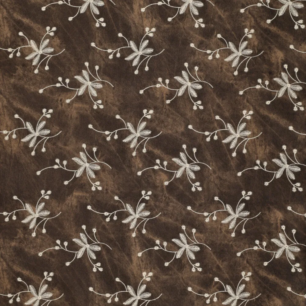 23064 Antigua Waxed Denim Embroidery