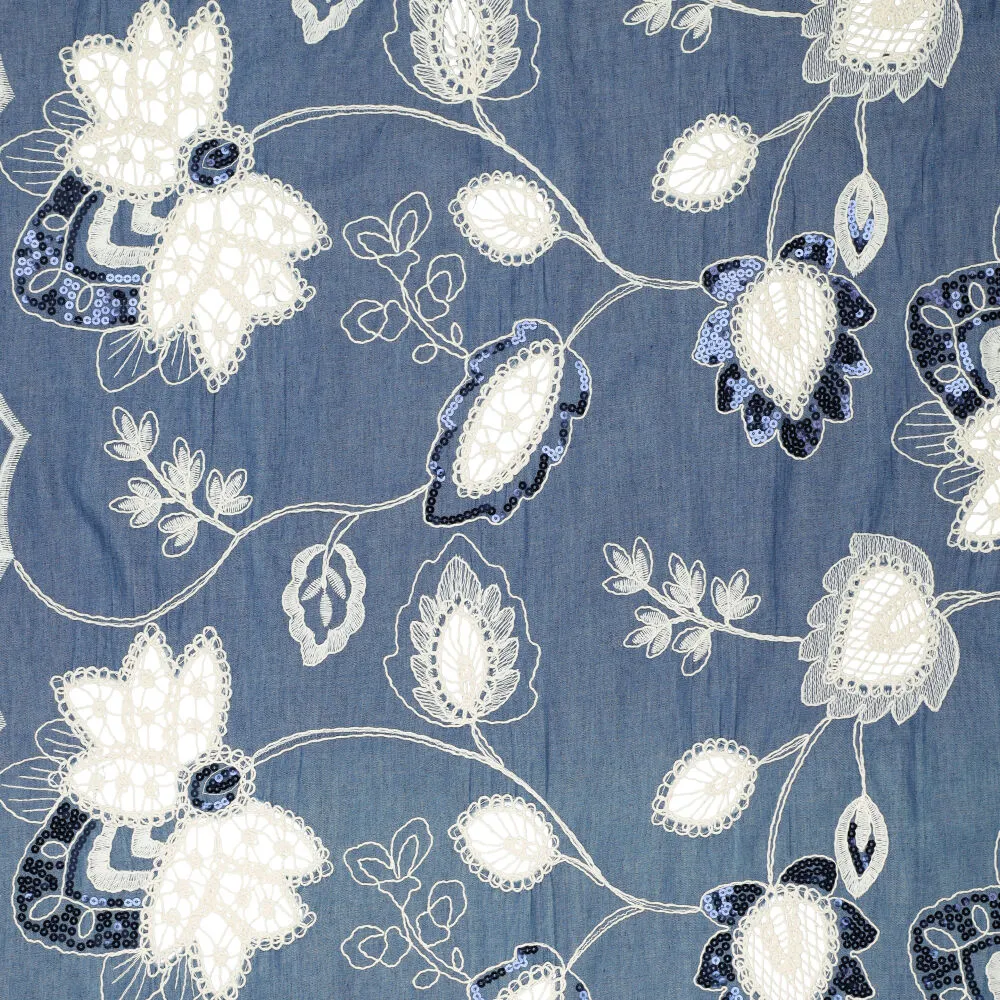 22657 Sequa Denim Embroidery Noerie 