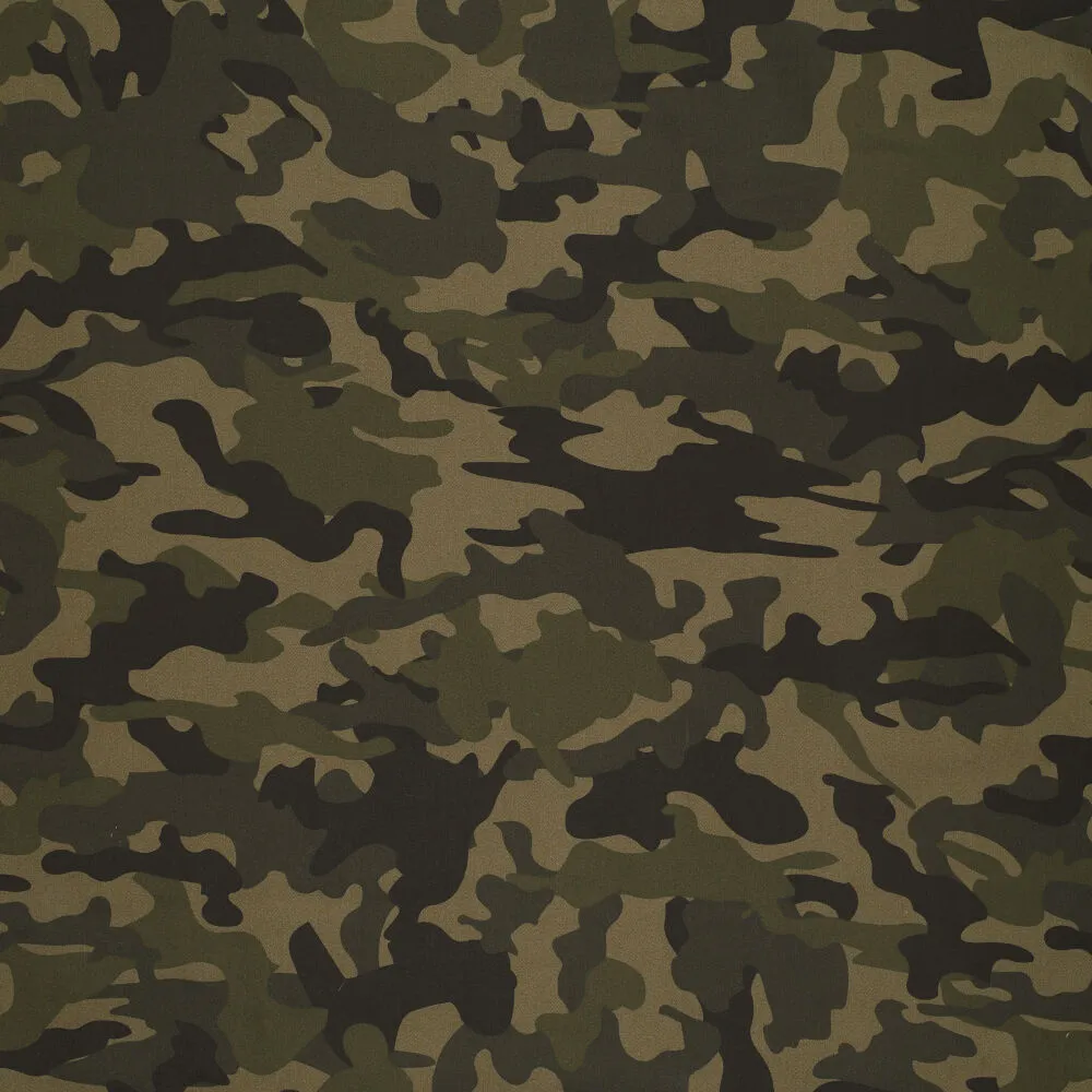 0864 Knitted Camouflage Denim 
