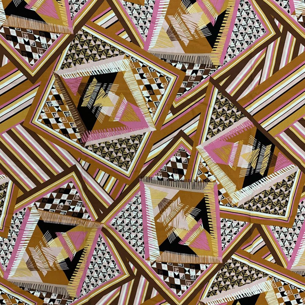 18900 Retro Patchwork Viscose Poplin