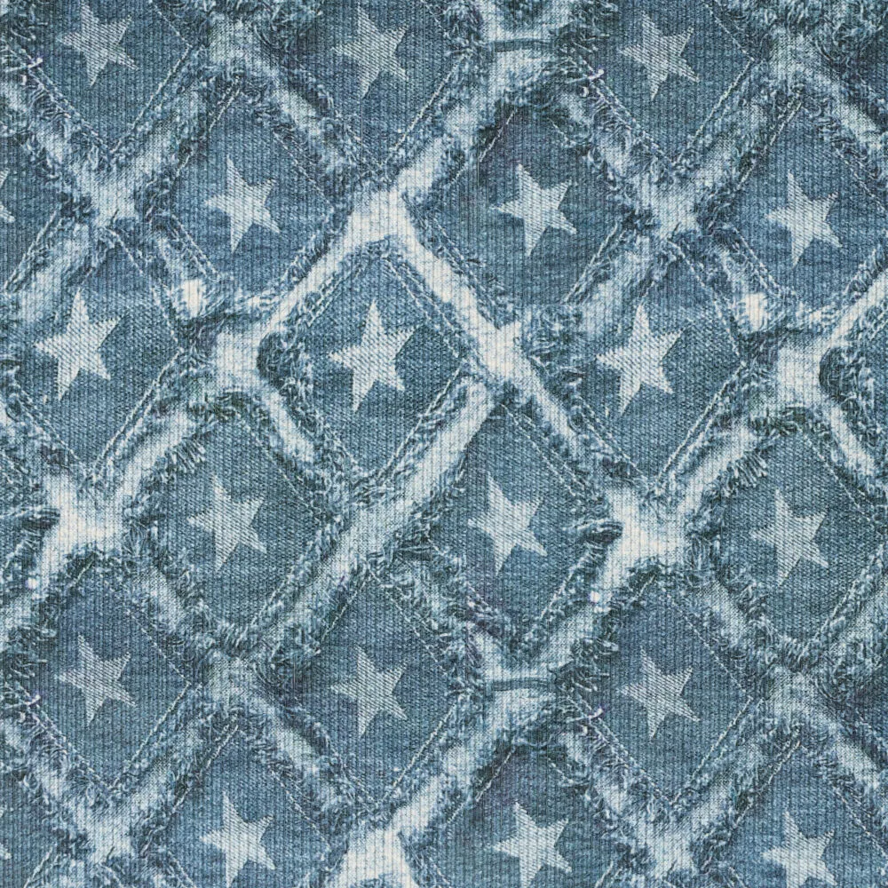 23093 Bubble Denim Print