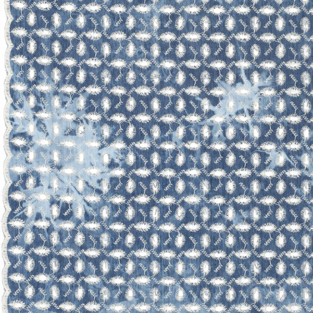 20825 Denim Tie-dye Embroidery